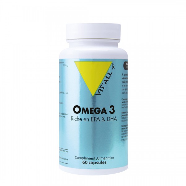 VIT'ALL+ OMEGA 3 1000 MG 60 CAPSULES