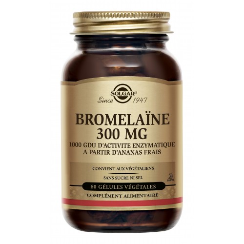 SOLGAR BROMELAINE 30 MG 60 GELULES VEGETALES