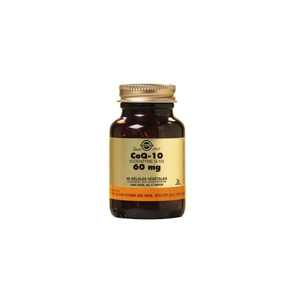 SOLGAR CoQ-10 60 MG 30 GELULES VEGETALES
