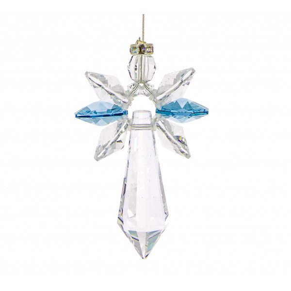 ARCHANGE SWAROVSKI AIGUEMARINE/MARS5,5cm