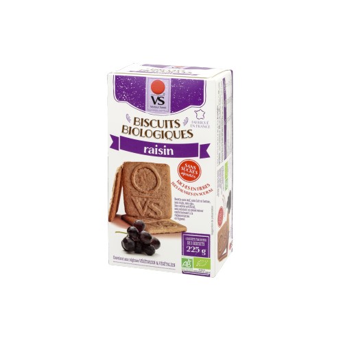 BISCUITS RAISIN ss sucre ss sel 225g